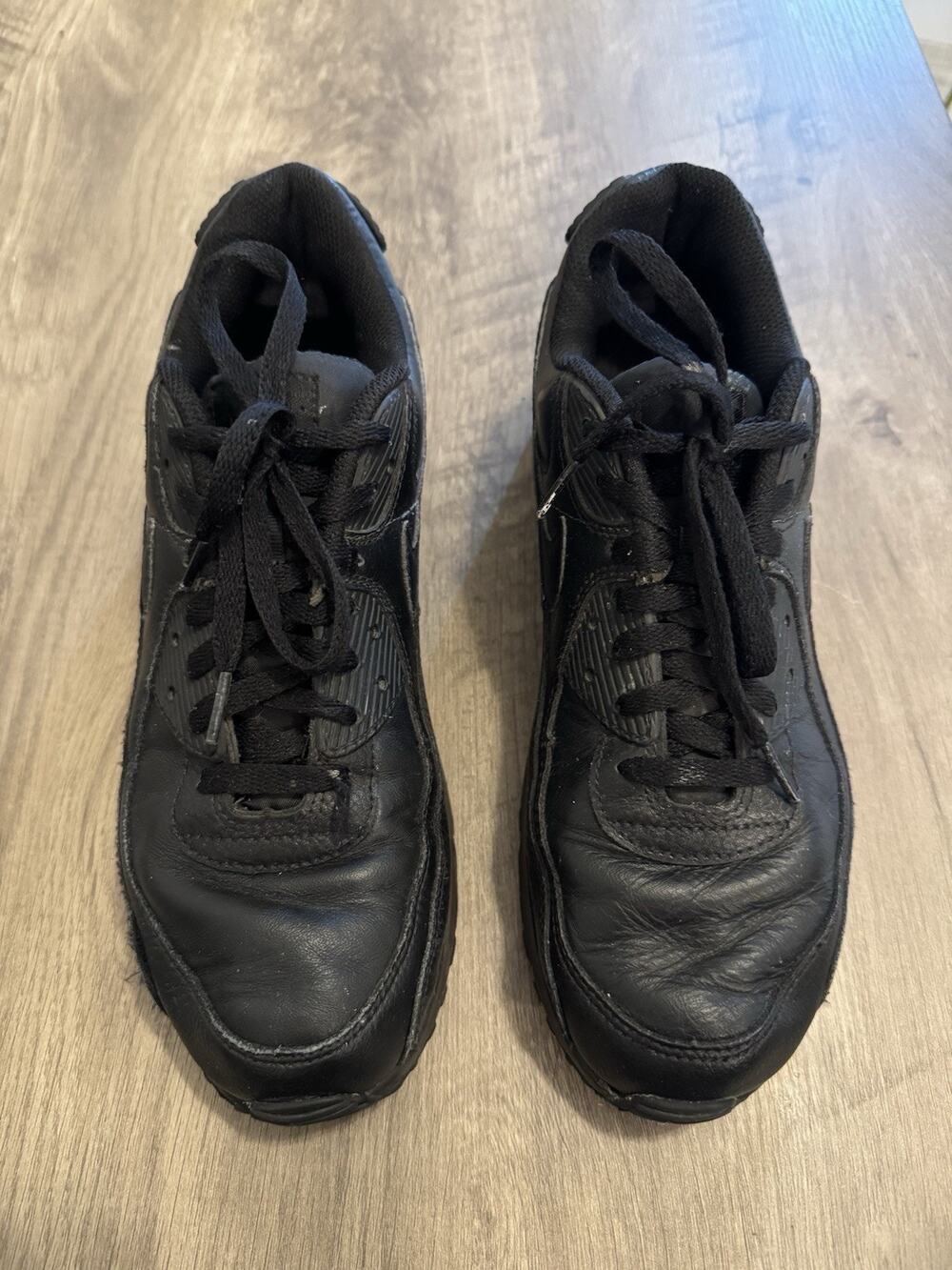 Size 10 - Nike Air Max 90 Leather Triple Black